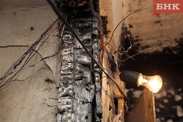 В Усинском районе на пожаре погибла женщина