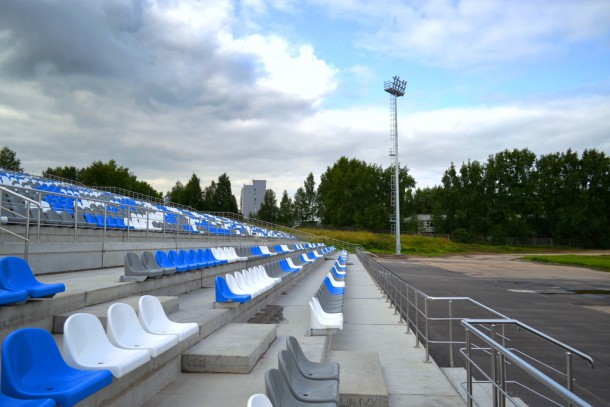 Монди СЛПК завершил первый этап реконструкции стадиона спорткомплекса «Бумажник»